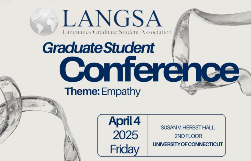 A flyer for the LANGSA Graduate Student Conference.